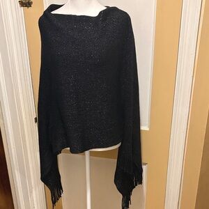 Black Fringed Women's Sweater